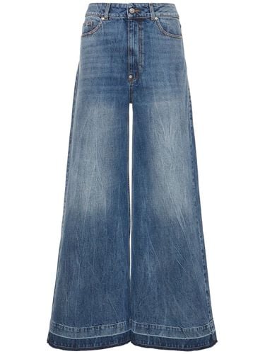 Denim High Rise Wide Jeans - STELLA MCCARTNEY - Modalova