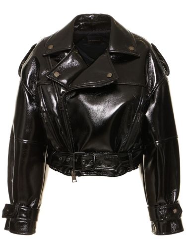 Nove Oversize Faux Leather Jacket - THE ANDAMANE - Modalova