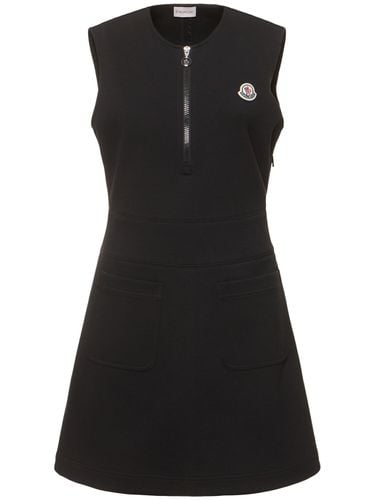 Cotton Blend Dress - MONCLER - Modalova