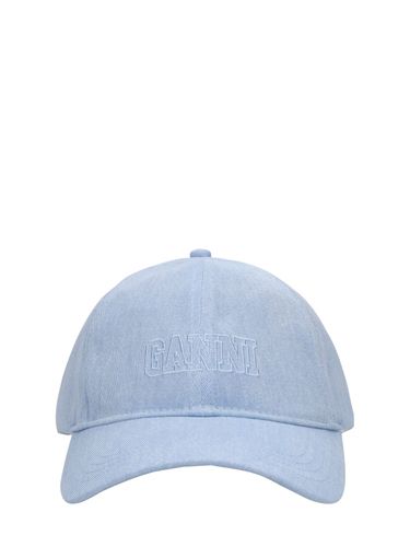 Denim Baseball Cap - GANNI - Modalova