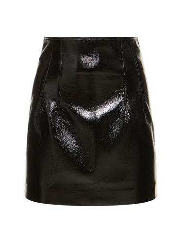 Shelby Faux Leather Mini Skirt - THE ANDAMANE - Modalova