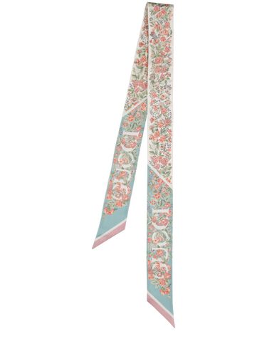 Gucci Floral Print Silk Neck Bow - GUCCI - Modalova