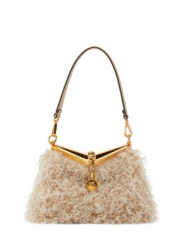 Small Vela Mohair Blend Shoulder Bag - ETRO - Modalova