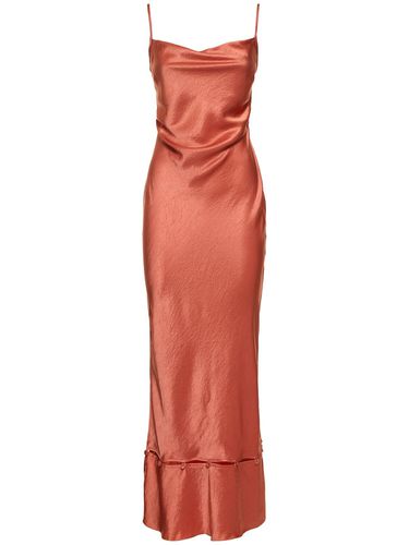 Renny Long Satin Slip Dress - NANUSHKA - Modalova