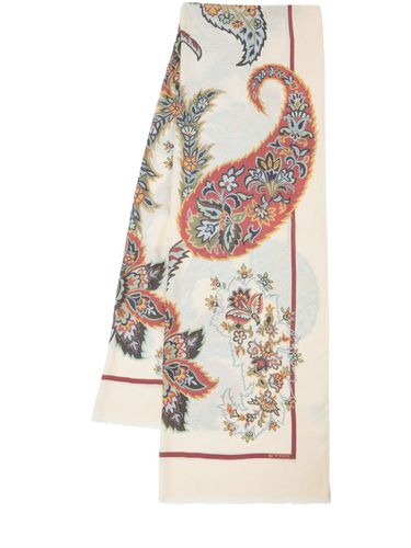 Printed Modal & Cashmere Scarf - ETRO - Modalova