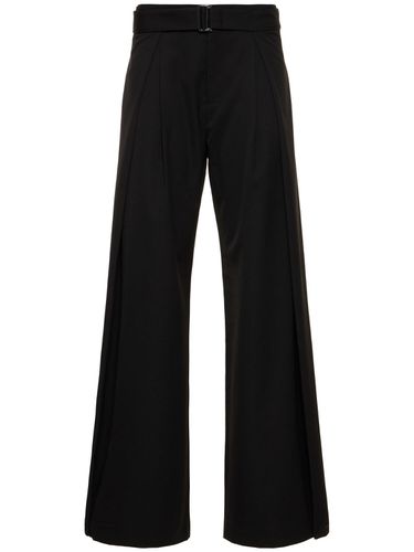 Fold Wide Wool Blend Pants - ST.AGNI - Modalova