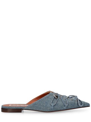 Mm Bitten Denim Flat Mules - ACNE STUDIOS - Modalova