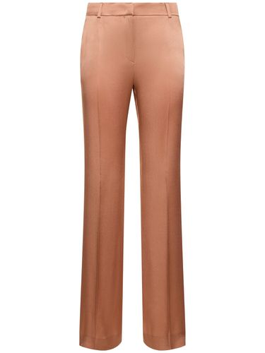 Satin Straight Pants - ALBERTA FERRETTI - Modalova