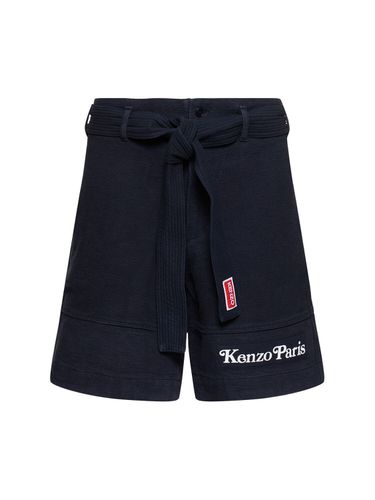 Kenzo By Verdy Woven Cotton Judo Shorts - KENZO PARIS - Modalova