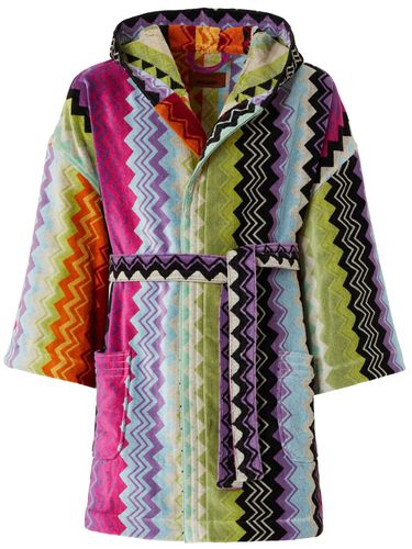 Giacomo Hooded Short Bathrobe - MISSONI HOME - Modalova