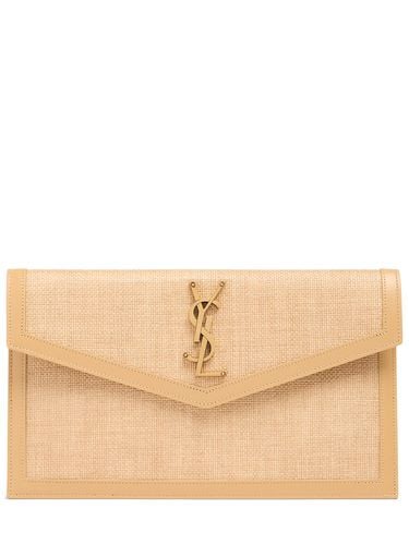 Medium Uptown Nylon Pouch - SAINT LAURENT - Modalova