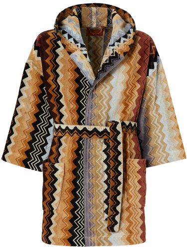 Giacomo Hooded Short Bathrobe - MISSONI HOME - Modalova