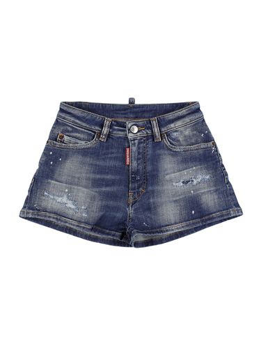 Shorts De Denim De Algodón - DSQUARED2 - Modalova