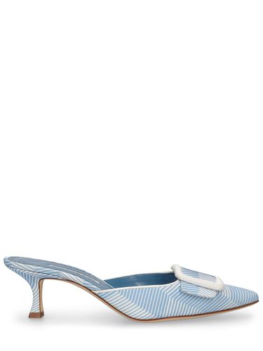 Mm Maysalebi Grosgrain Mules - MANOLO BLAHNIK - Modalova