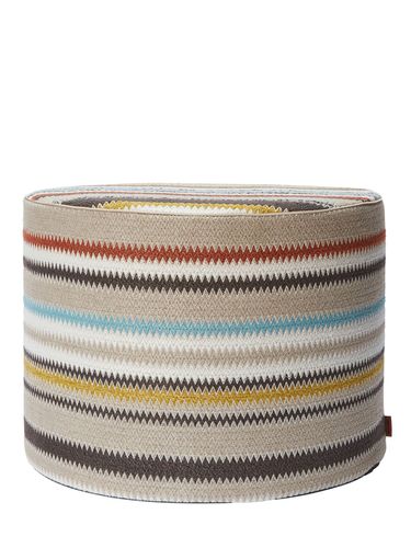 Blurred Cylindrical Pouf - MISSONI HOME - Modalova