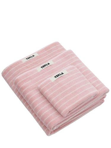 Set Of 3 Organic Cotton Towels - TEKLA - Modalova