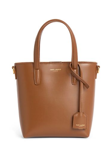 Mini Toy Leather Shopping Bag - SAINT LAURENT - Modalova