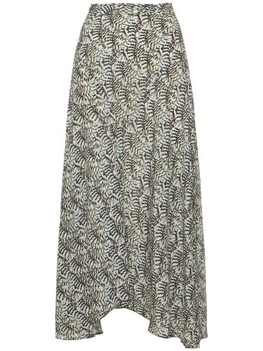 Sakura Printed Silk Midi Skirt - ISABEL MARANT - Modalova