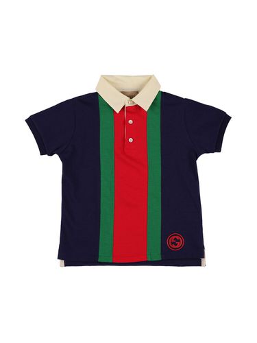 Schweres Baumwoll-poloshirt - GUCCI - Modalova