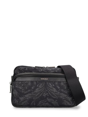 Logo Jacquard Toiletry Bag - VERSACE - Modalova