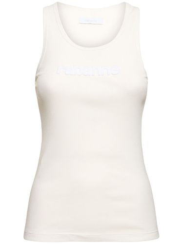 Logo Jersey Sleeveless Top - RABANNE - Modalova