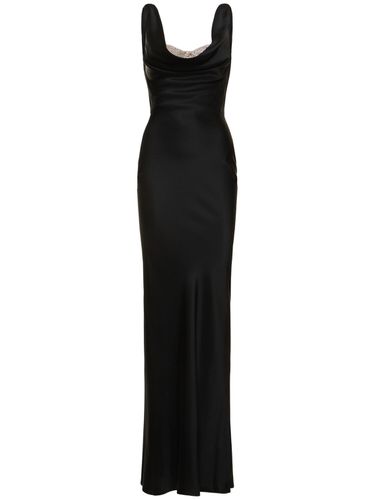 Satin Long Dress - GIUSEPPE DI MORABITO - Modalova