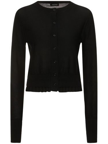 Fine Ribbed Wool Cardigan - MARC JACOBS - Modalova