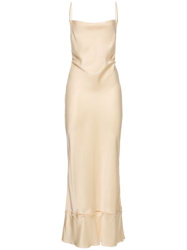 Renny Long Satin Slip Dress - NANUSHKA - Modalova