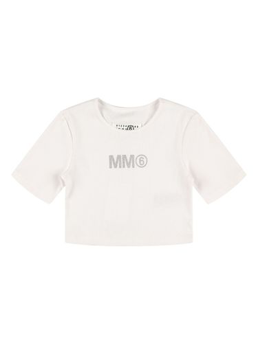 Camiseta Corta De Algodón Jersey - MM6 MAISON MARGIELA - Modalova