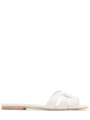 Mm Tribute Leather Mule Sandals - SAINT LAURENT - Modalova