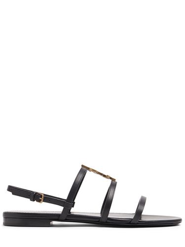 Mm Cassandra Leather Sandals - SAINT LAURENT - Modalova