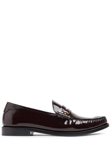 Mm Le Loafer Leather Mocassins - SAINT LAURENT - Modalova