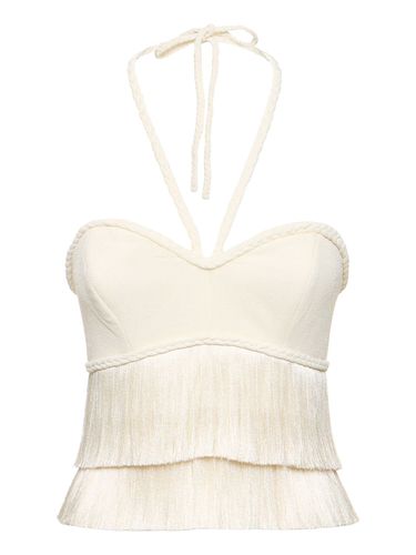 Fringed Halter Top - PATBO - Modalova