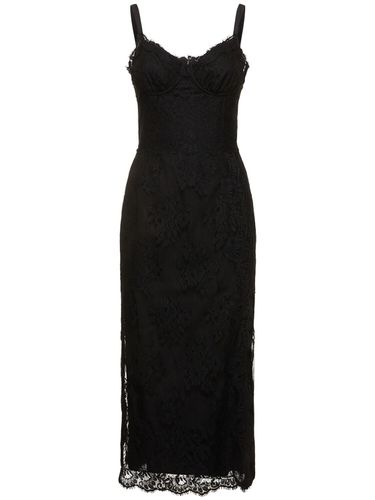 Chantilly Lace Midi Dress - DOLCE & GABBANA - Modalova