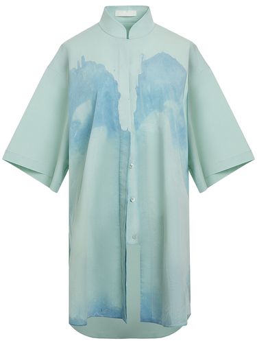 Chinese Collar S/s Shirt - MITHRIDATE - Modalova