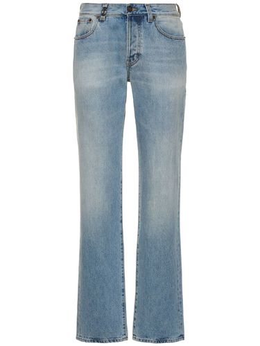 Cassandre Cotton Denim Jeans - SAINT LAURENT - Modalova