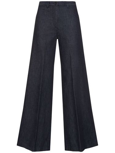 Denim Wide Leg Jeans - ASPESI - Modalova