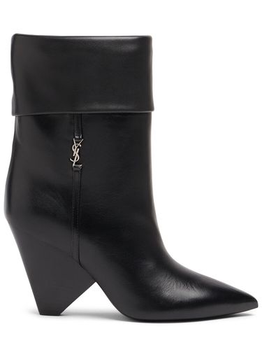 Mm Niki Leather Ankle Boots - SAINT LAURENT - Modalova