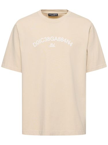 Jersey Crewneck T-shirt - DOLCE & GABBANA - Modalova