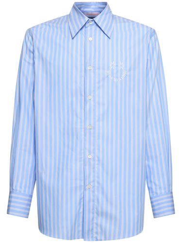 Smiley Striped Cotton Poplin Shirt - BLUEMARBLE - Modalova