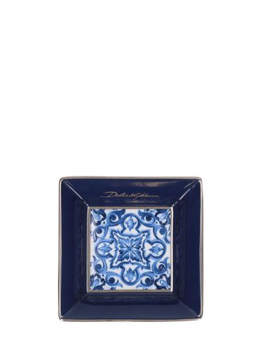 Blu Mediterraneo Square Decorative Plate - DOLCE & GABBANA - Modalova