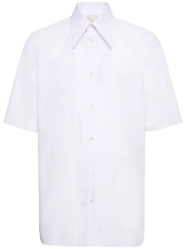 Cotton Poplin Short Sleeved Shirt - MAISON MARGIELA - Modalova