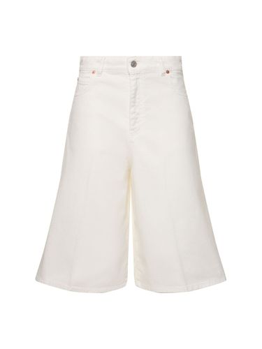 Oversized Cotton Bermuda Shorts - VICTORIA BECKHAM - Modalova