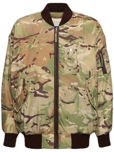 Camo Print Nylon Bomber Jacket - 1017 ALYX 9SM - Modalova