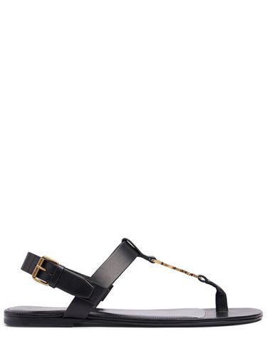 Cassandre Leather Sandals - SAINT LAURENT - Modalova