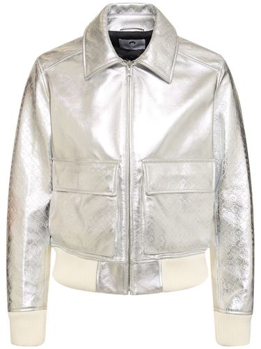 Laminated Leather Aviator Jacket - MARINE SERRE - Modalova