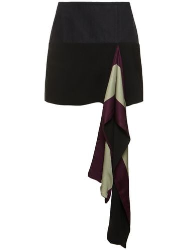 Ruffled Crepe Satin Mini Skirt - DRIES VAN NOTEN - Modalova