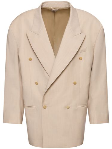 Light Wool Double Breasted Blazer - HED MAYNER - Modalova