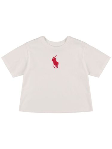 Camiseta De Jersey De Algodón Con Logo Bordado - POLO RALPH LAUREN - Modalova