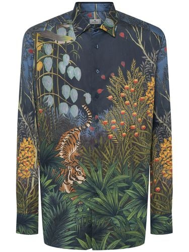 Printed Cotton Shirt - ETRO - Modalova